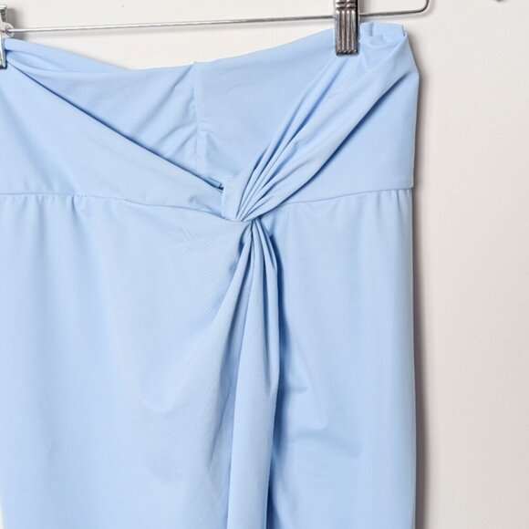 NWT SKIMS Recycled Swim Sarong Skirt Midi Slit Iris Blue Cover Up Medium M - Picture 10 of 12